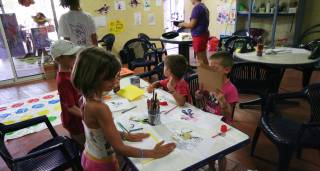 Atelier du club enfants du camping les Dunes Torreilles Plage