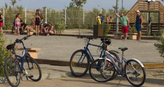 vélo et terrain multisport camping les Dunes Torreilles Plage